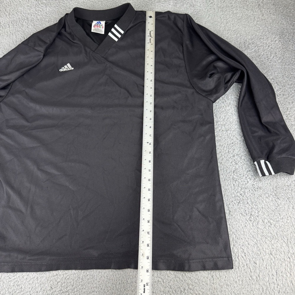 Adidas's Mens Shirt Size Lg Vintage Pullover Black Dazzle Soccer Goalie 90s Y2k - Picture 6 of 8